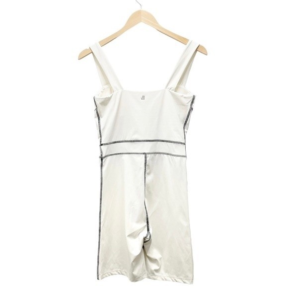 WeWoreWhat Corset Bodysuit Ivory With Black Contrast Stitch Women’s Size Medium - Picture 3 of 12